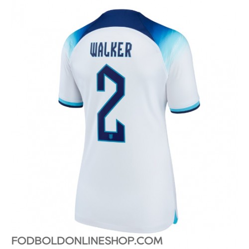 England Kyle Walker #2 Hjemmebanetrøje Dame VM 2022 Kortærmet